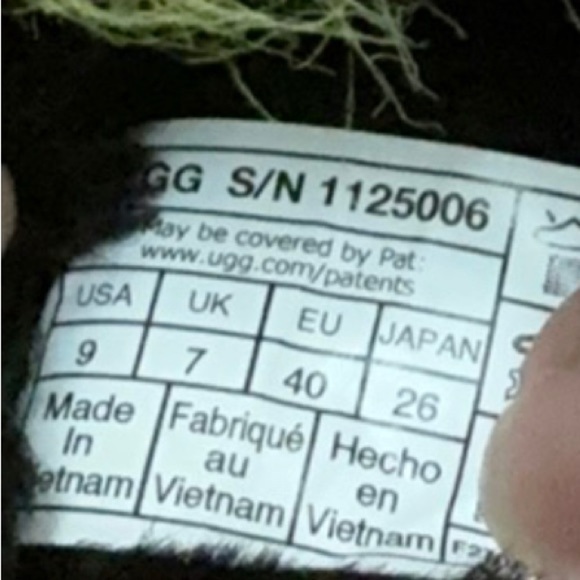 UGG Faux Fur Multicolor Fluffy Sling Slippers Size 9 - Picture 9 of 9